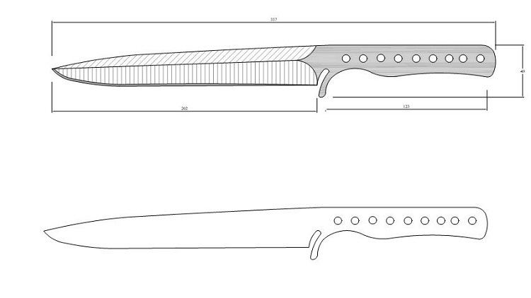 刀具CAD图纸下载刀具刀型DIY图纸 加工切割刀具二维CAD资料机械CAD图纸