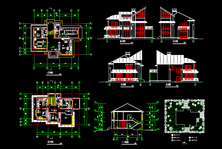 别墅设计施工图1